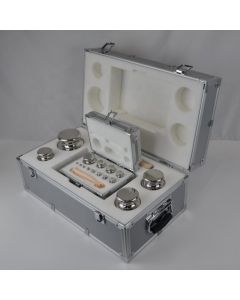 Stainless Steel Metal Case Set of M1 100g - 1mg Weights